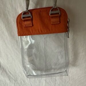 Small clear Bagallini purse